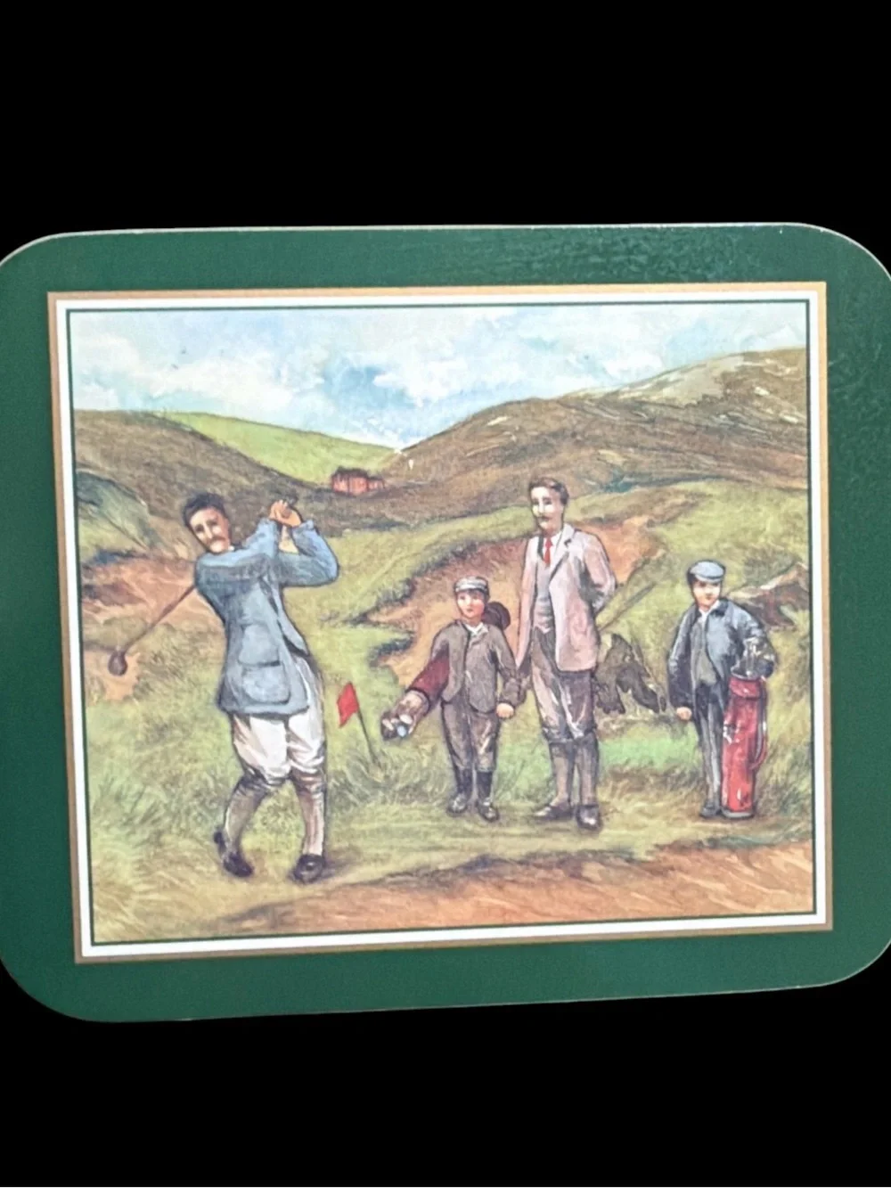 Vintage Jason Golfing Memories Coasters - Set of 6 Cork Backed New Zealand